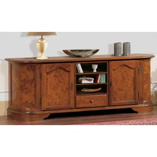 Sideboard mit Spiegel Anrichte Sideboards Holz Schrank Möbel Kommoden Braun Neu - Braun
