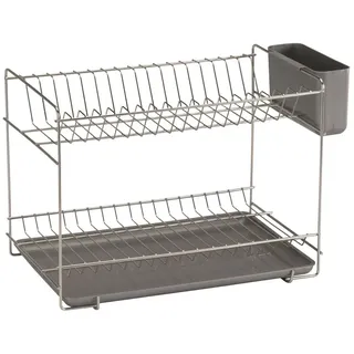 Sauvic Geschirr-abtropfgestell Aus Edelstahl - Grey - L