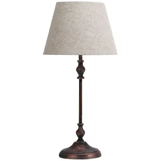 VoltShine Tischlampe, Braun, rustikal, 1 x E27, 54 x 25 x 25 cm, dekorative Beleuchtung für Zuhause, Büros und gemütliche Umgebungen.