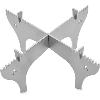 Dutch Oven Gestell für Feuerplatte - steckbar und sicher - aus Edelstahl