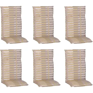 Beo Hochlehner-Sitzkissen M508 Karo Beige 6er-Set