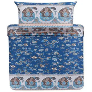 BASSETTI Genova blau 155 x 220 cm + 80 x 80 cm