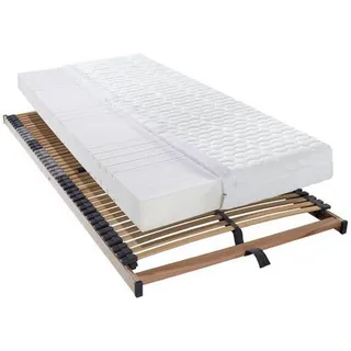 Sleeptex Matratzenset , Holz , 2-teilig , Birke , massiv , H2 , 120x200 cm , Über- und Sondergrößen erhältlich, Bezug abnehmbar/waschbar, Ober- und Unterseite versteppt, für Hausstauballergiker geeignet, wendbar, für verstellbare Lattenroste geeignet, Tragegriffe, atmungsaktiv, schadstoffgeprüft, aktive Schulterzone,Über- und Sondergrößen erhältlich, Federholzleisten verleimt, bewegliche Leistenlagerung, Federleisten mit Triokappen, Mittelgurt, nicht verstellbar , Schlafzimmer, Matratzensets