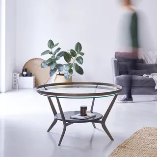 Ambre - Couchtisch aus Marmor und Metall