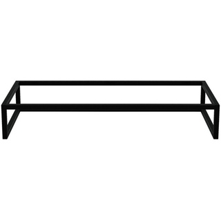 Hom`in FUßGESTELL , Schwarz , Metall , 91x15x40 cm , Wohnzimmer, TV Möbel, Lowboards