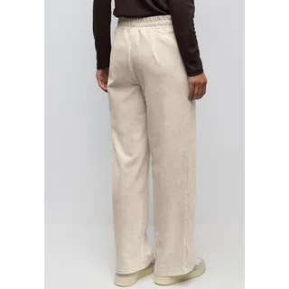 Cordhose STREET ONE, Damen, Gr. 44, Länge 30, beige (malted beige), Cord, Obermaterial: 60% Baumwolle, 38% Polyester, 2% Elasthan. Futter: 100% Polyester, lang, Hosen Cordhose, mit Stretch und seitliche Taschen