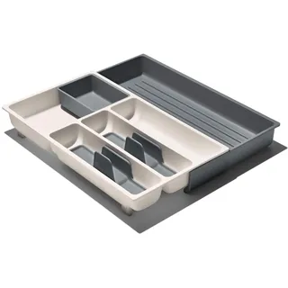 Oxo Ausziehbarer Besteckkasten Kunststoff grau