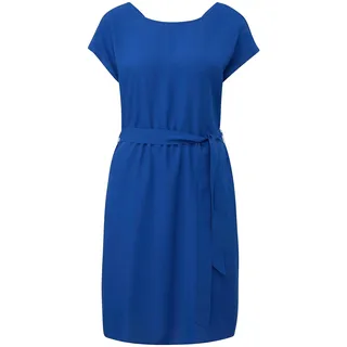 s.Oliver Damen Kleid mit Bindeband aus Viskose 2131810,blau,40