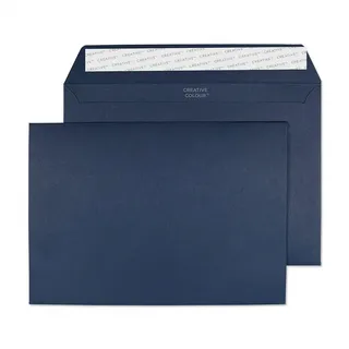 Blake Creative Colour 45320 Farbige Briefumschläge Haftklebung Oxford Blau C5 162 x 229 mm 120 g/m2 | 25 Stück