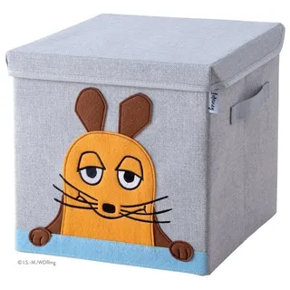 Lifeney Aufbewahrungsbox Die Maus 30 x 30 x 30 cm 1-tlg. grau