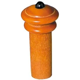 GEWA Violinknopf, Endknopf Violine, Modell Hill, Buchsbaum 4/4-3/4, schwarzer Knopf