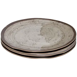 Bo-Camp - Frühstücksteller - Halo - 4 Stück - Melamin - Beige