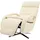 Relaxsessel HWC-L11 Leder 70 x 109 x 70 cm Weiß drehbar mit Liegefunktion