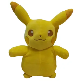 Pokemon Monochrom Plüschfigur (20cm) Pikachu Glumanda Schiggy Bisasam Pikachu - Gelb