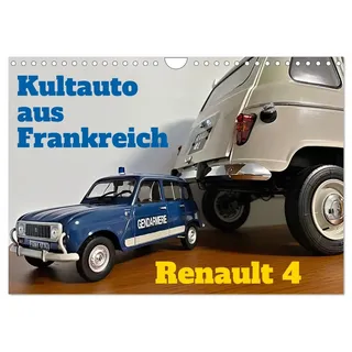 Kultauto aus Frankreich - Renault 4 (Wandkalender 2026 DIN A4 quer), CALVENDO Monatskalender: Der Renault 4, vom Alltagsauto zum beliebten Klassiker (CALVENDO Mobilitaet)