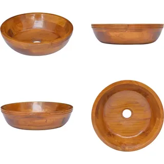 vidaXL Waschbecken Massivholz Teak 40x10 cm - Becken - Waschbecken - Badwaschbecken - Badbecken - Braun