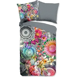 Duvet cover HIP 135x200 + 1* 80x80 cm - mandalas and flowers - Grau