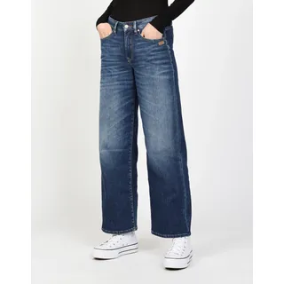 Weite Jeans GANG "94CARLOTTA", Damen, Gr. 30, N-Gr, blau (genuine indigo), Denim/Jeans, Obermaterial: 99% Baumwolle, 1% Elasthan, weit bodenlang, Jeans Weite Jeans, weiter Fit im bodenlangen Palazzo-Style