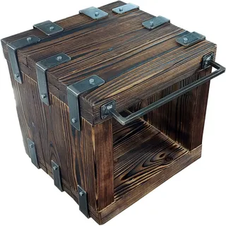 CHYRKA® Waschbeckenschrank (Natur, 40x38 cm H=40 cm) BORYSLAW-Bad Badmöbel Waschtisch Waschbecken Hängeschrank Unterschrank Design Massivholz Loft Handmade Vintage Deco
