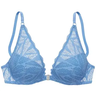 VIVANCE Push-up-BH mit Bügel, im High-Apex-Design, verführerische Dessous, blau,