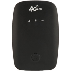 ASHATA Mobiler Hotspot, 4G Mobiler WLAN-Hotspot SIM-Kartensteckplatz 2100mAh Akku Tragbarer 4G-WLAN-Router für Autofahrer Geschäftsreisende für Sicheres Internet zu Hause oder überall