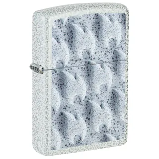 Zippo Sturmfeuerzeug - 3D Flames, Glacier, Color Image - Nachfüllbar - Wiederverwendbar - Windfestes Design - Geschenkbox - Made in USA