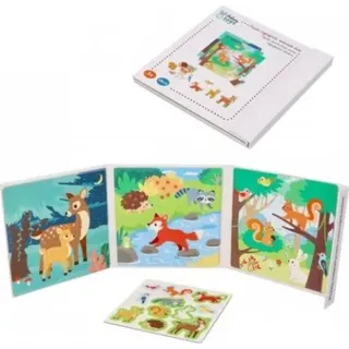Magnetisches Puzzle-Buch, Waldtiere