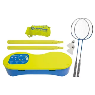 Donic Schildkröt Schildkröt Badminton-Set Compact, inklusive Netz, 2 Schläger und 2 Bälle, im praktischen Kunststoffkoffer, 970992