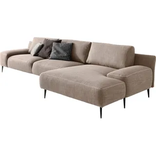 Designwerk Ecksofa »Forma, zeitloses Designsofa mit aktuellem Fuß, L-Form«, in hochwertiger Verarbeitung und tollem Sitzkomfort beige