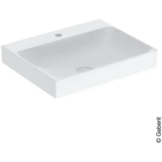 Geberit ONE Waschtisch Abgang vertikal, 60cm, Hahnloch mittig, weiß/KeraTect 505020011