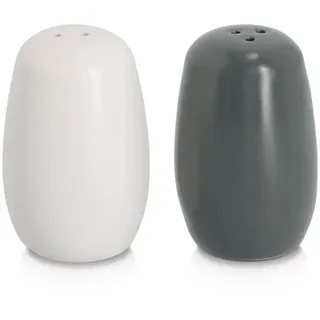 Zeller Salz- und Pfefferstreuer-Set 8,4 cm Schwarz/Weiß unbefüllt