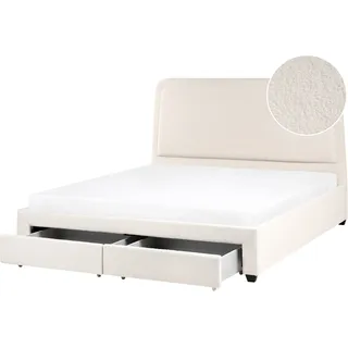 Beliani Sardent 180 x 200 cm Cremeweiß
