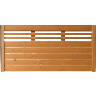 BM Massivholz Sichtschutzelement 180 x 90 cm braun Massivholz