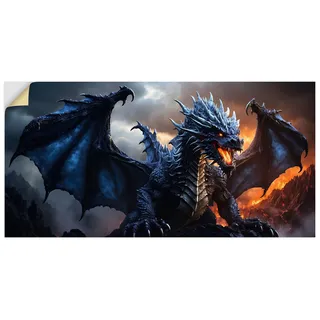 Artland Wandbild "Im Reich des Drachen IX" klassische Fantasie 1 Stk. tlg. als Alubild, Leinwandbild, Poster, Wandaufkleber in verschied. Größen, farbe bild(er): blau