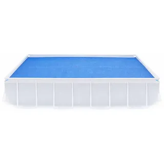 Happy People Solarplane Rechteckig Framepool Stahlrahmenpool 400 x 207cm Pool Solar Abdeckung - Blau
