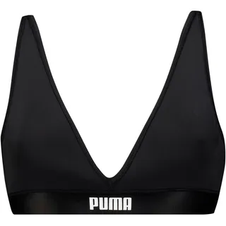 PUMA Triangel-BH »PUMA WOMEN PADDED TRIANGLE TOP«, mit tiefem V-Ausschnitt, schwarz