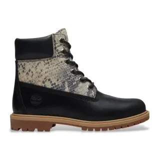 Timberland für Damen. TB0A5M5NAFT1 6-Zoll-Premium-Lederstiefel schwarz (37.5 W), Braun, Wohnung, 1 bis 3 cm, Wildleder, Schnürsenkel, Lässig