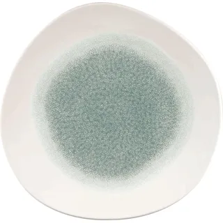 CHURCHILL Raku Topaz Blue Teller flach, organic, ø: 286 mm