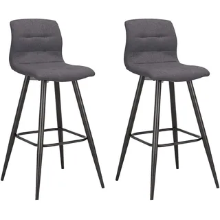 byLIVING Barhocker »Simone« Set, 2er 2 Stk. tlg. 2er Set, Vintage braun oder Webstoff anthrazit,