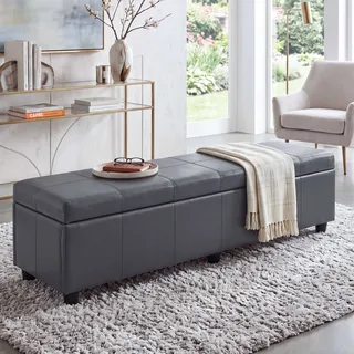 MCW Sitzbank Arezzo Grau 180 x 45 x 45 cm
