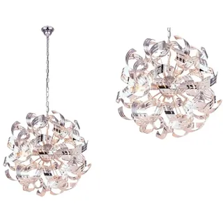 Globo Lighting Hängeleuchte Metall verchromt, 4x E14 - Silber