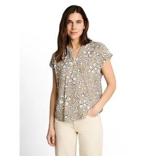 Tom Tailor Bluse Olive Big Flower Design 38