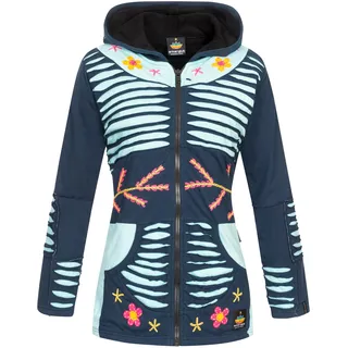 DEPROC Active Fleecejacke »Patchwork Multicolor NUNAVUT II NEW FLOWER POWER« DEPROC Active navy 54 (XXL)