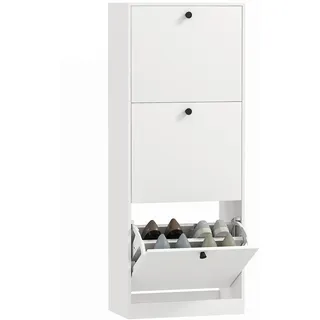 Homcom Schuhschrank 26 x 120 x 47 cm weiß
