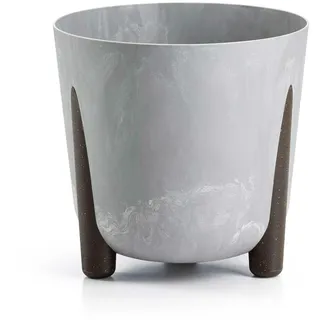 HowHomely Pflanztopf Blumenkübel Topf Blumentopf grau Beton-Optik 26x25 cm 8,1L
