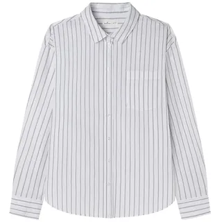 SPRINGFIELD Damen Blusa Oversize de Popelín Con Rayas Bluse, bunt, Medium