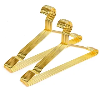 Better to U 43,2 cm Metall-Kleiderbügel, 4,0 mm, strapazierfähig, für Hemden, Blusen, Mantel, Anzug, Brautboutique, platzsparend, schmaler Drahtbügel für Camisole/Hosen, Hochzeitskleid (Gold)