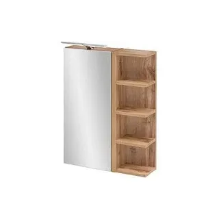 MÖBELPARTNER Spiegelschrank Matteo 156970 eiche landhaus 50,0 x 16,0 x 76,0 cm