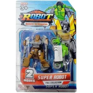 Roboter und Motorrad (Spielzeug, Figuren)