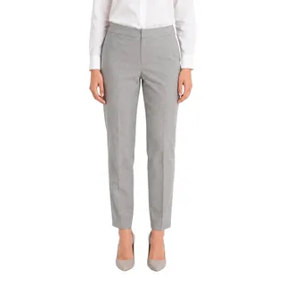 Elegante Damen Stoffhose Zigarettenhose Grau Zara S - Grau